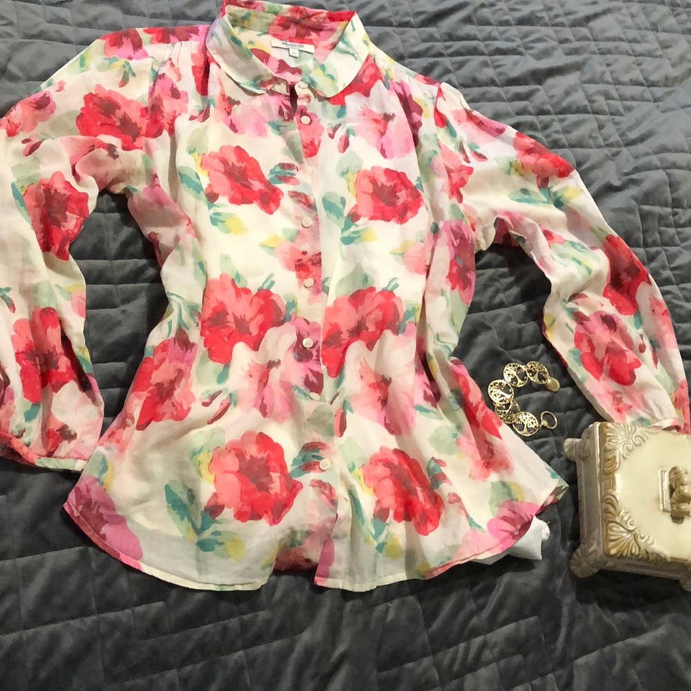 Madewell floral top